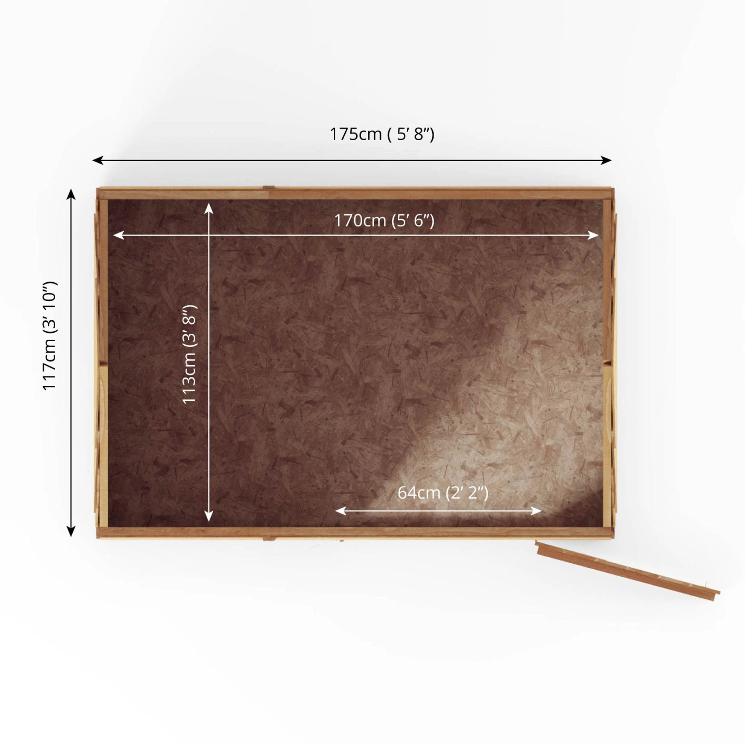 Mercia 6x4 Ft Reverse Apex Overlap Wooden Shed With Floor 11 Mercia 6x4 Ft Reverse Apex Overlap Wooden Shed With Floor - Image 9