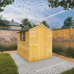Mercia 7x5 Ft Apex Overlap Wooden Shed With Floor & 2 Windows 19 Mercia 7x5 Ft Apex Overlap Wooden Shed With Floor & 2 Windows -Gardens and Outdoor mercia 7x5 ft apex overlap wooden shed with floor 2 windows5029442075105 01i