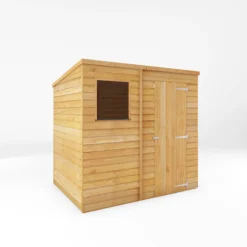 Mercia 7x5 Ft Pent Overlap Wooden Shed With Floor 12 Mercia 7x5 Ft Pent Overlap Wooden Shed With Floor -Gardens and Outdoor mercia 7x5 ft pent overlap wooden shed with floor5029442075143 01c