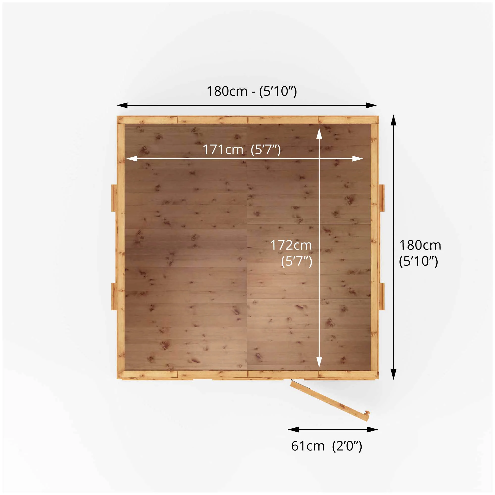 Mercia 7x6 Dutch Apex Tongue & Groove Playhouse 7 Mercia 7x6 Dutch Apex Tongue & Groove Playhouse - Image 5
