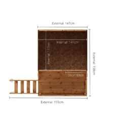 Mercia 7x6 Poppy Apex Shiplap Tower Playhouse -Gardens and Outdoor mercia 7x6 poppy apex shiplap tower playhouse5029442076379 02t bq