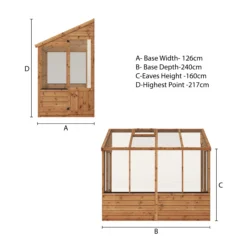 Mercia 8x4 Lean To Greenhouse With Flap Vent 17 Mercia 8x4 Lean To Greenhouse With Flap Vent -Gardens and Outdoor mercia 8x4 lean to greenhouse with flap vent5029442091167 02i bq