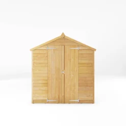 Mercia 8x6 Ft Apex Overlap Wooden 2 Door 4 Windows Shed With Floor -Gardens and Outdoor mercia 8x6 ft apex overlap wooden 2 door 4 windows shed with floor5029442075129 02c