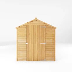 Mercia 8x6 Ft Apex Overlap Wooden 4 Windows Shed With Floor -Gardens and Outdoor mercia 8x6 ft apex overlap wooden 4 windows shed with floor5029442085463 02c
