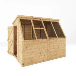 Mercia 8x6 Ft Pent Tongue & Groove Wooden 5 Windows Potting Shed With Floor -Gardens and Outdoor mercia 8x6 ft pent tongue groove wooden 5 windows potting shed with floor5029442078182 02c