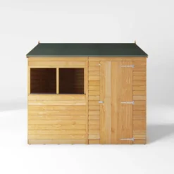 Mercia 8x6 Ft Reverse Apex Overlap Wooden 2 Windows Shed With Floor -Gardens and Outdoor mercia 8x6 ft reverse apex overlap wooden 2 windows shed with floor5029442076966 02c