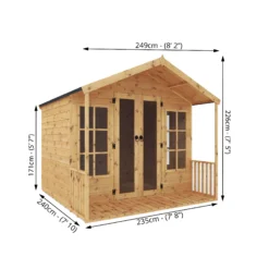 Mercia 8x8 Apex Shiplap Summer House With Double Door -Gardens and Outdoor mercia 8x8 apex shiplap summer house with double door5029442075969 01t BQ