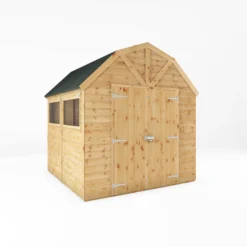 Mercia 8x8 Ft Barn Shiplap Wooden 2 Door Shed With Floor -Gardens and Outdoor mercia 8x8 ft barn shiplap wooden 2 door shed with floor5029442009261 01c