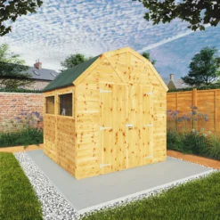 Mercia 8x8 Ft Barn Shiplap Wooden 2 Door Shed With Floor -Gardens and Outdoor mercia 8x8 ft barn shiplap wooden 2 door shed with floor5029442009261 01i