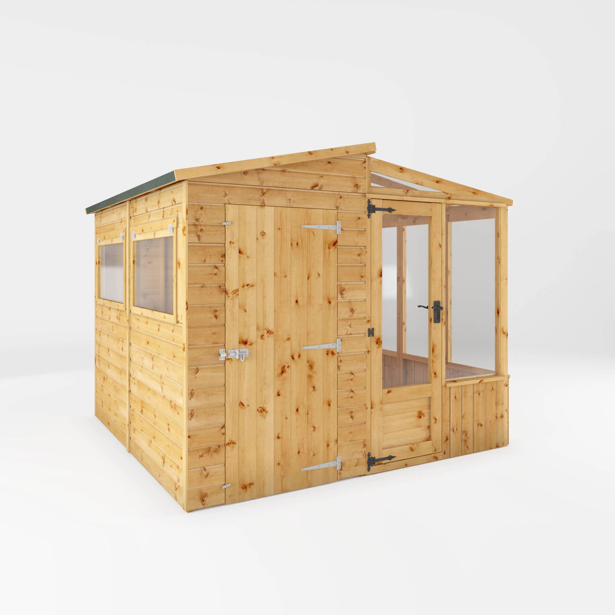 Mercia 8x8 Pent Greenhouse Combi Shed - Assembly Required 4 Mercia 8x8 Pent Greenhouse Combi Shed - Assembly Required - Image 2