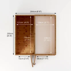 Mercia 8x8 Pent Greenhouse Combi Shed - Assembly Required 18 Mercia 8x8 Pent Greenhouse Combi Shed - Assembly Required -Gardens and Outdoor mercia 8x8 pent greenhouse combi shed assembly required5029442075655 02t