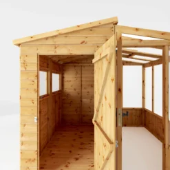 Mercia 8x8 Pent Greenhouse Combi Shed - Assembly Required 14 Mercia 8x8 Pent Greenhouse Combi Shed - Assembly Required -Gardens and Outdoor mercia 8x8 pent greenhouse combi shed assembly required5029442075655 03c