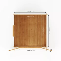 Mercia 8x8 Pent Tongue & Groove Cabin With Double Door 23 Mercia 8x8 Pent Tongue & Groove Cabin With Double Door -Gardens and Outdoor mercia 8x8 pent tongue groove cabin with double door5029442002439 02t bq