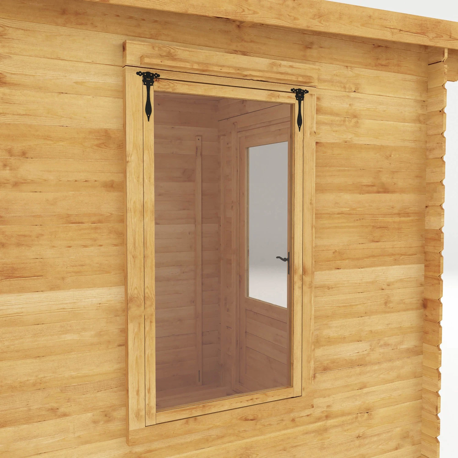 Mercia 8x8 Pent Tongue & Groove Cabin With Double Door 5 Mercia 8x8 Pent Tongue & Groove Cabin With Double Door - Image 3