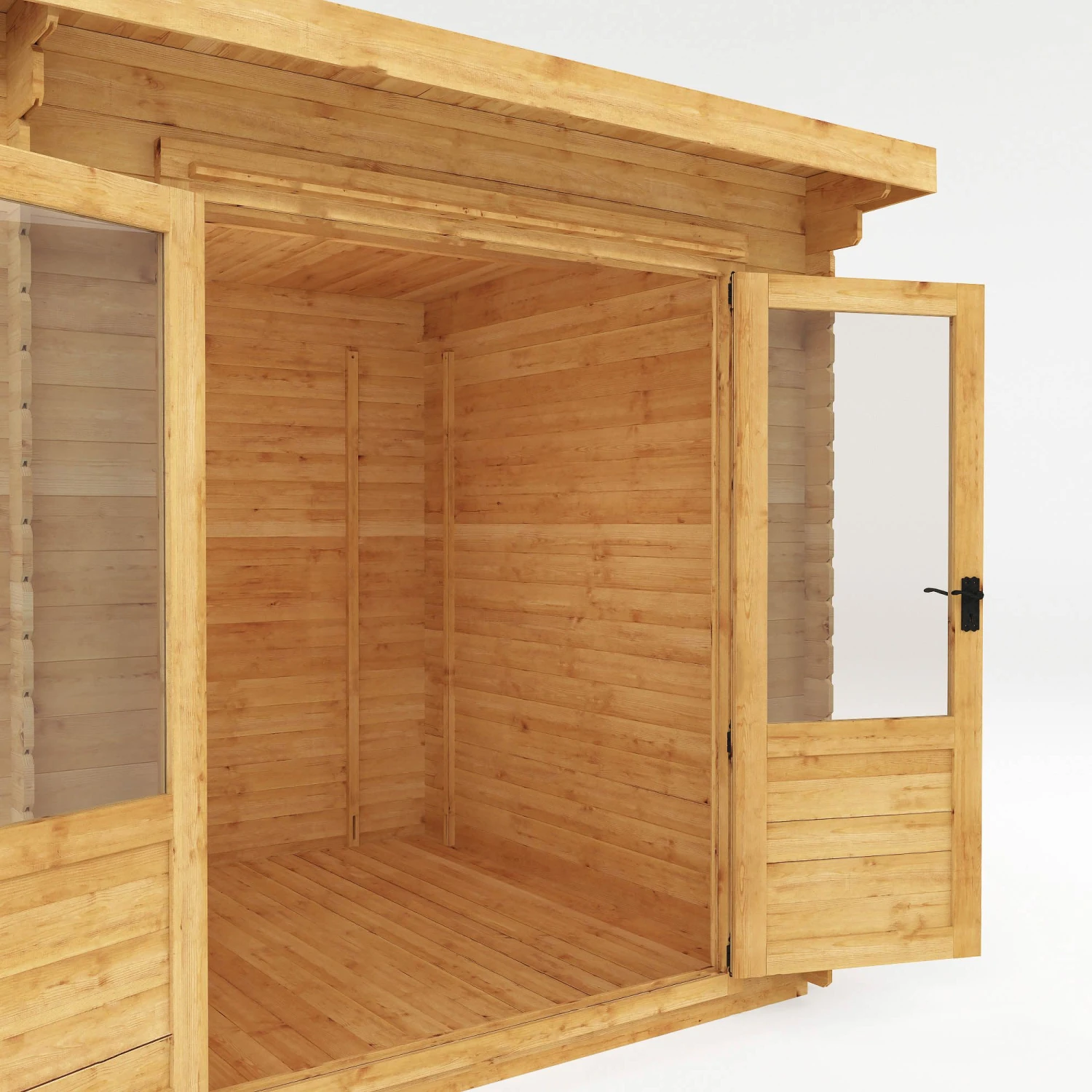 Mercia 8x8 Pent Tongue & Groove Cabin With Double Door 6 Mercia 8x8 Pent Tongue & Groove Cabin With Double Door - Image 4