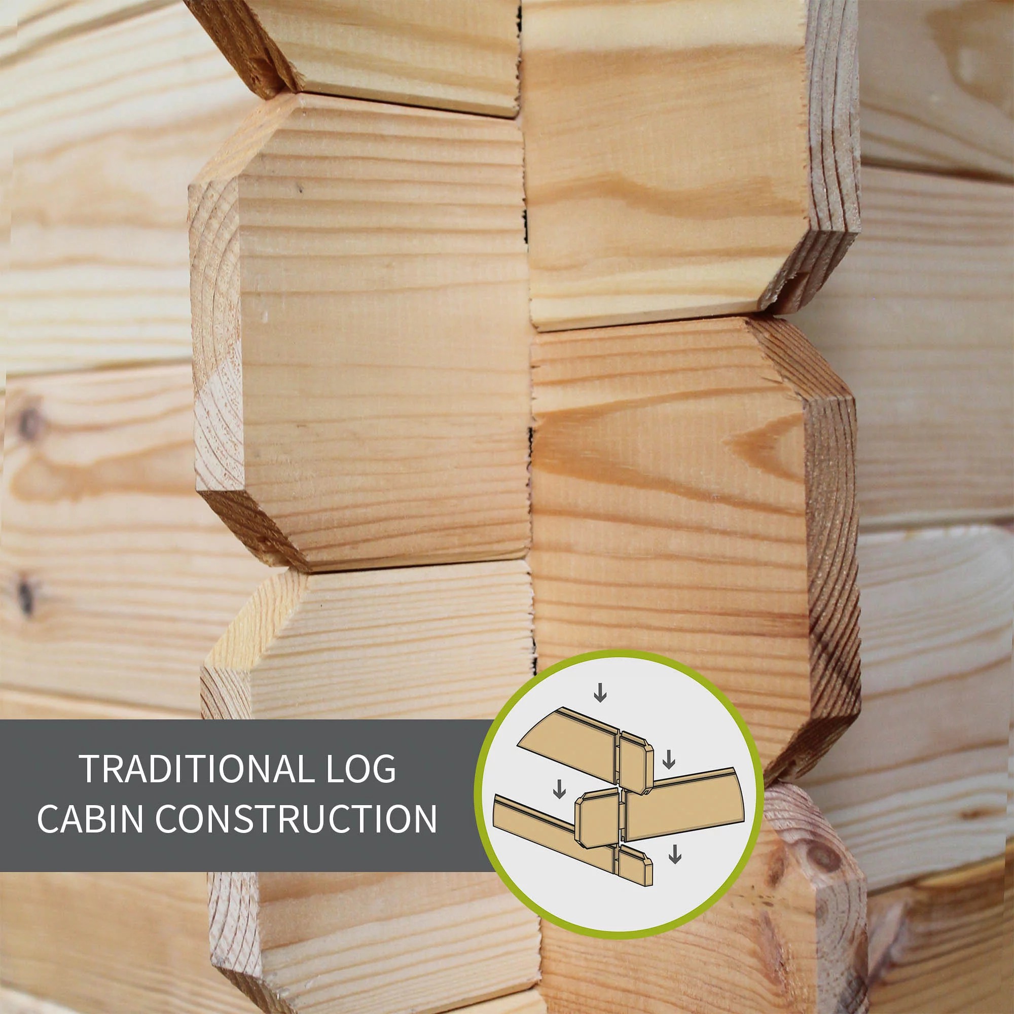 Mercia 8x8 Pent Tongue & Groove Cabin With Double Door 7 Mercia 8x8 Pent Tongue & Groove Cabin With Double Door - Image 5