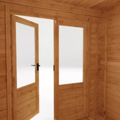 Mercia 8x8 Pent Tongue & Groove Cabin With Double Door 18 Mercia 8x8 Pent Tongue & Groove Cabin With Double Door -Gardens and Outdoor mercia 8x8 pent tongue groove cabin with double door5029442002439 41c bq