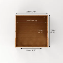 Mercia 8x8 Reverse Apex Tongue & Groove Summer House With Bi-fold Door -Gardens and Outdoor mercia 8x8 reverse apex tongue groove summer house with bi fold door5029442089720 02t bq