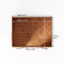 Mercia Clover 8x6 Ft Hip Shiplap Wooden Summer House With Double Door -Gardens and Outdoor mercia clover 8x6 ft hip shiplap wooden summer house with double door5029442006871 02t