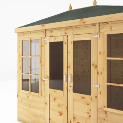 Mercia Clover 8x6 Ft Hip Shiplap Wooden Summer House With Double Door -Gardens and Outdoor mercia clover 8x6 ft hip shiplap wooden summer house with double door5029442006871 04c