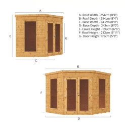 Mercia Corner 8x8 Ft Flat Shiplap Wooden Summer House With Double Door 18 Mercia Corner 8x8 Ft Flat Shiplap Wooden Summer House With Double Door -Gardens and Outdoor mercia corner 8x8 ft flat shiplap wooden summer house with double door5029442076553 01t