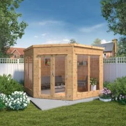 Mercia Corner 9x9 Ft Flat Shiplap Wooden Summer House With Double Door 15 Mercia Corner 9x9 Ft Flat Shiplap Wooden Summer House With Double Door -Gardens and Outdoor mercia corner 9x9 ft flat shiplap wooden summer house with double door5029442088563 01i