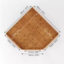 Mercia Corner 9x9 Ft Flat Shiplap Wooden Summer House With Double Door 17 Mercia Corner 9x9 Ft Flat Shiplap Wooden Summer House With Double Door -Gardens and Outdoor mercia corner 9x9 ft flat shiplap wooden summer house with double door5029442088563 02t