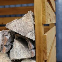 Mercia Double Wooden Log Store -Gardens and Outdoor mercia double wooden log store5029442012629 04c