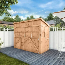 Mercia Garden Bar 9x4 Ft Pent Tongue & Groove Solid Wood Garden Bar With Single Door -Gardens and Outdoor mercia garden bar 9x4 ft pent tongue groove solid wood garden bar with single door5029442008752 01i