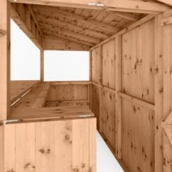 Mercia Garden Bar 9x4 Ft Pent Tongue & Groove Solid Wood Garden Bar With Single Door -Gardens and Outdoor mercia garden bar 9x4 ft pent tongue groove solid wood garden bar with single door5029442008752 05c