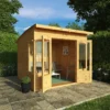 Mercia Helios 8x8 Ft Curved Shiplap Wooden Summer House With Double Door -Gardens and Outdoor mercia helios 8x8 ft curved shiplap wooden summer house with double door5029442073859 02i