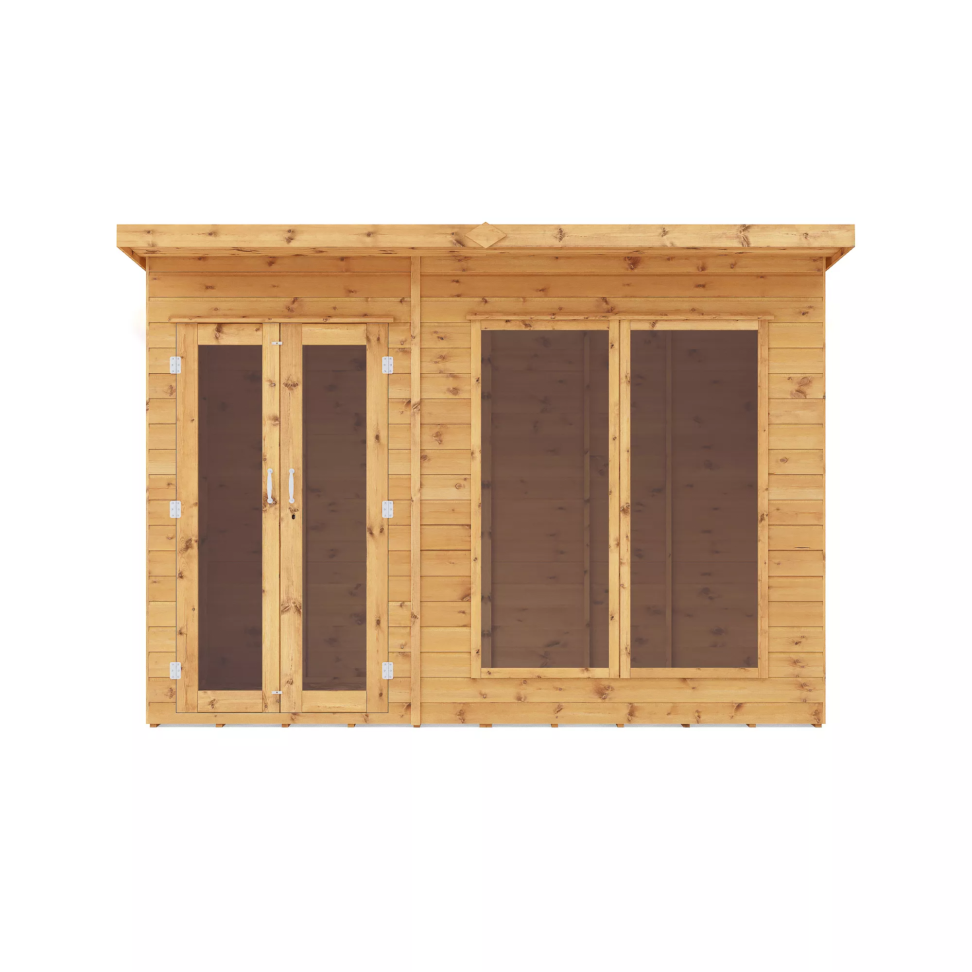 Mercia Maine 10x6 Ft Pent Shiplap Wooden Summer House With Double Door 5 Mercia Maine 10x6 Ft Pent Shiplap Wooden Summer House With Double Door - Image 3