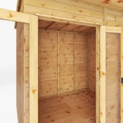 Mercia Maine 16x6 Ft Pent Shiplap Wooden Summer House With Double Door -Gardens and Outdoor mercia maine 16x6 ft pent shiplap wooden summer house with double door5029442008714 04c