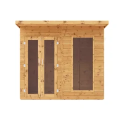 Mercia Maine 8x6 Ft Pent Shiplap Wooden Summer House With Double Door -Gardens and Outdoor mercia maine 8x6 ft pent shiplap wooden summer house with double door5029442002545 02c