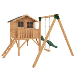 Mercia Playhouse Brown Slide -Gardens and Outdoor mercia playhouse brown slide5029442002279 01c BQ