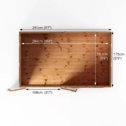 Mercia Premium 10x6 Ft Pent Shiplap Wooden 2 Door Shed With Floor -Gardens and Outdoor mercia premium 10x6 ft pent shiplap wooden 2 door shed with floor5029442009285 02t