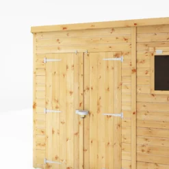 Mercia Premium 10x6 Ft Pent Shiplap Wooden 2 Door Shed With Floor -Gardens and Outdoor mercia premium 10x6 ft pent shiplap wooden 2 door shed with floor5029442009285 03c