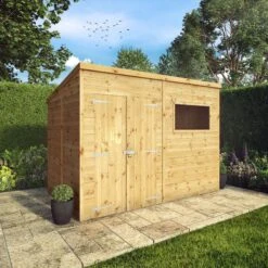 Mercia Premium 10x8 Ft Pent Shiplap Wooden 2 Door Shed With Floor -Gardens and Outdoor mercia premium 10x8 ft pent shiplap wooden 2 door shed with floor5029442009292 01i