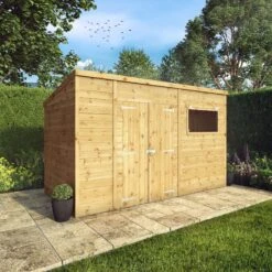 Mercia Premium 12x6 Ft Pent Shiplap Wooden 2 Door Shed With Floor -Gardens and Outdoor mercia premium 12x6 ft pent shiplap wooden 2 door shed with floor5029442009308 01i