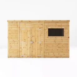 Mercia Premium 12x8 Ft Pent Shiplap Wooden 2 Door Shed With Floor -Gardens and Outdoor mercia premium 12x8 ft pent shiplap wooden 2 door shed with floor5029442009315 02c