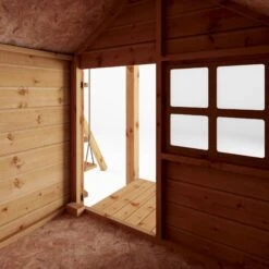 Mercia Snug Wooden Swing Set & Slide -Gardens and Outdoor mercia snug wooden swing set slide5029442008264 03c