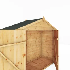 Mercia Solid Wood 3x7 Tongue & Groove Apex Bike Store -Gardens and Outdoor mercia solid wood 3x7 tongue groove apex bike store5029442008196 03c