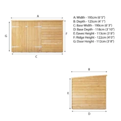 Mercia Solid Wood 4x6 Overlap Pent Bike Store 16 Mercia Solid Wood 4x6 Overlap Pent Bike Store -Gardens and Outdoor mercia solid wood 4x6 overlap pent bike store5029442089294 01t