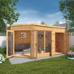 Mercia Summer House 13x9 Ft Pent Shiplap Solid Wood Summer House With Double Door 18 Mercia Summer House 13x9 Ft Pent Shiplap Solid Wood Summer House With Double Door -Gardens and Outdoor mercia summer house 13x9 ft pent shiplap solid wood summer house with double door5029442002576 02i bq
