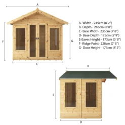 Mercia Sussex 8x6 Ft Apex Shiplap Wooden Summer House With Double Door 16 Mercia Sussex 8x6 Ft Apex Shiplap Wooden Summer House With Double Door -Gardens and Outdoor mercia sussex 8x6 ft apex shiplap wooden summer house with double door5029442006703 01t