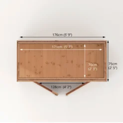 Mercia Tongue & Groove Solid Wood 6x2'6 Pent Garden Storage -Gardens and Outdoor mercia tongue groove solid wood 6x2 6 pent garden storage5029442008219 02t