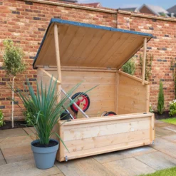 Mercia Tongue & Groove Solid Wood Lift Up Sloping Garden Storage -Gardens and Outdoor mercia tongue groove solid wood lift up sloping garden storage5029442006659 02i