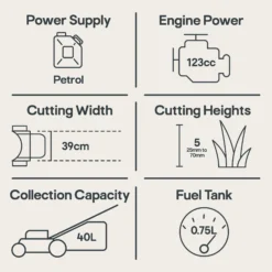 Mountfield SP164 123cc Petrol Lawnmower 7 Mountfield SP164 123cc Petrol Lawnmower -Gardens and Outdoor mountfield sp164 123cc petrol lawnmower8008984817982 01t EN bq