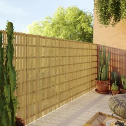 Natural Bamboo Garden Screen (H)1m (W)3m 9 Natural Bamboo Garden Screen (H)1m (W)3m -Gardens and Outdoor natural bamboo garden screen h 1m w 3m5059340674575 01i