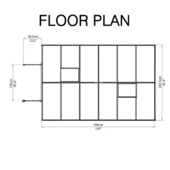 Palram Balance Silver 8x12 Greenhouse -Gardens and Outdoor palram balance silver 8x12 greenhouse7290103111465 02t